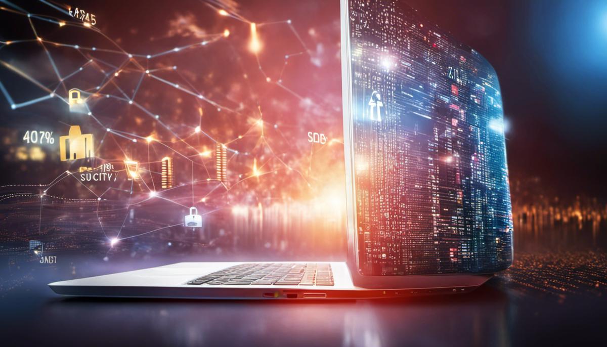 Image illustrating the concept of personal data security with advancing technologies