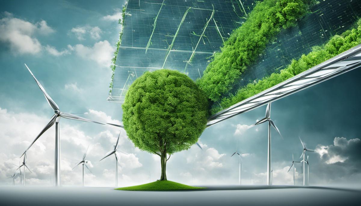 Image depicting the concept of the green technology revolution