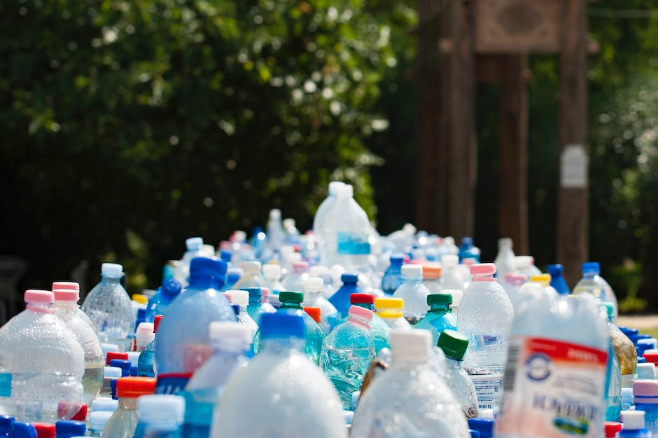 Different types of water bottles displayed together